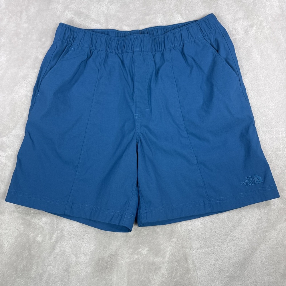 The North Face Classic V Shorts Mens Medium Blue Casual Hiking Pull-On